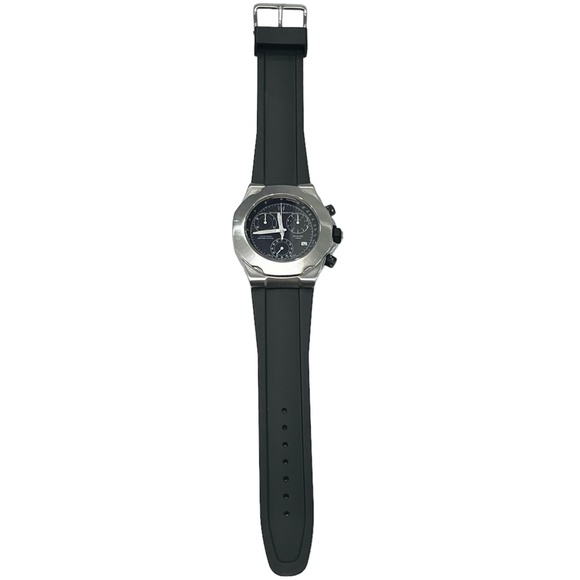 TECHNOMARINE BLACK FACE STAINLESS STEEL CASE CHRONOGRAPH WATCH MOD. ALPHA R3/G10 - Picture 7 of 8